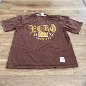 Vintage Y2K Ecko Unlimited Brown Shirt Hip Rop Rap